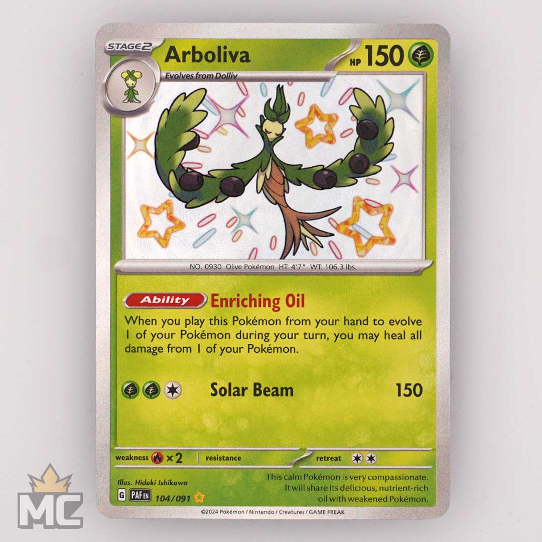 arboliva pokemon card value Arbolivia 104/091 Paldean Fates Shiny Rare (#001)