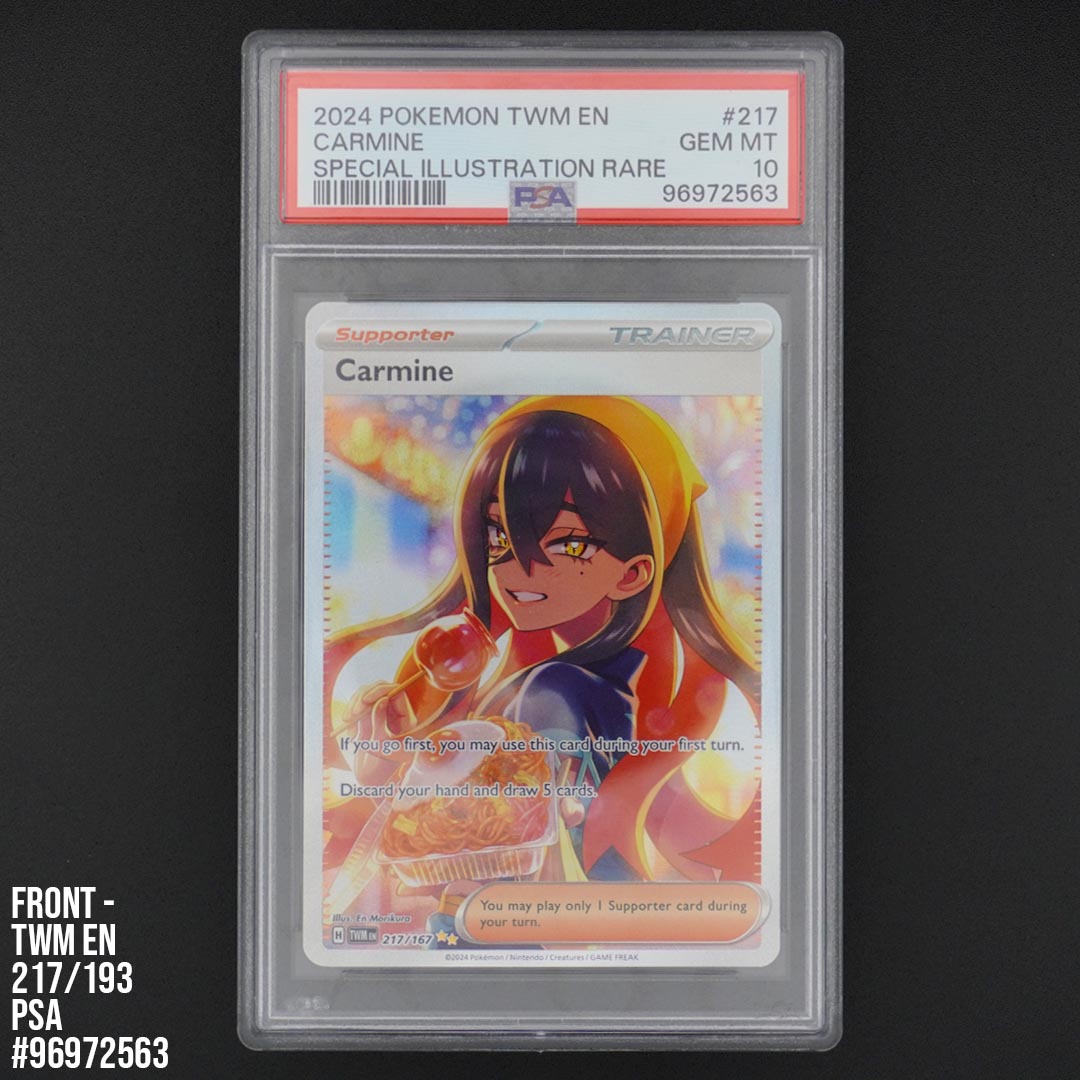 pokemon carmine card Carmine 217/167 Twilight Masquerade PSA Gem Mint 10