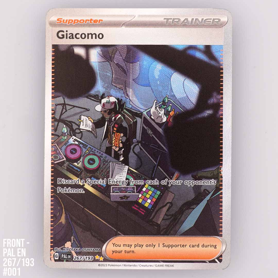 giacomo pokemon card Giacomo 267/193 Paldea Evolved (#001)