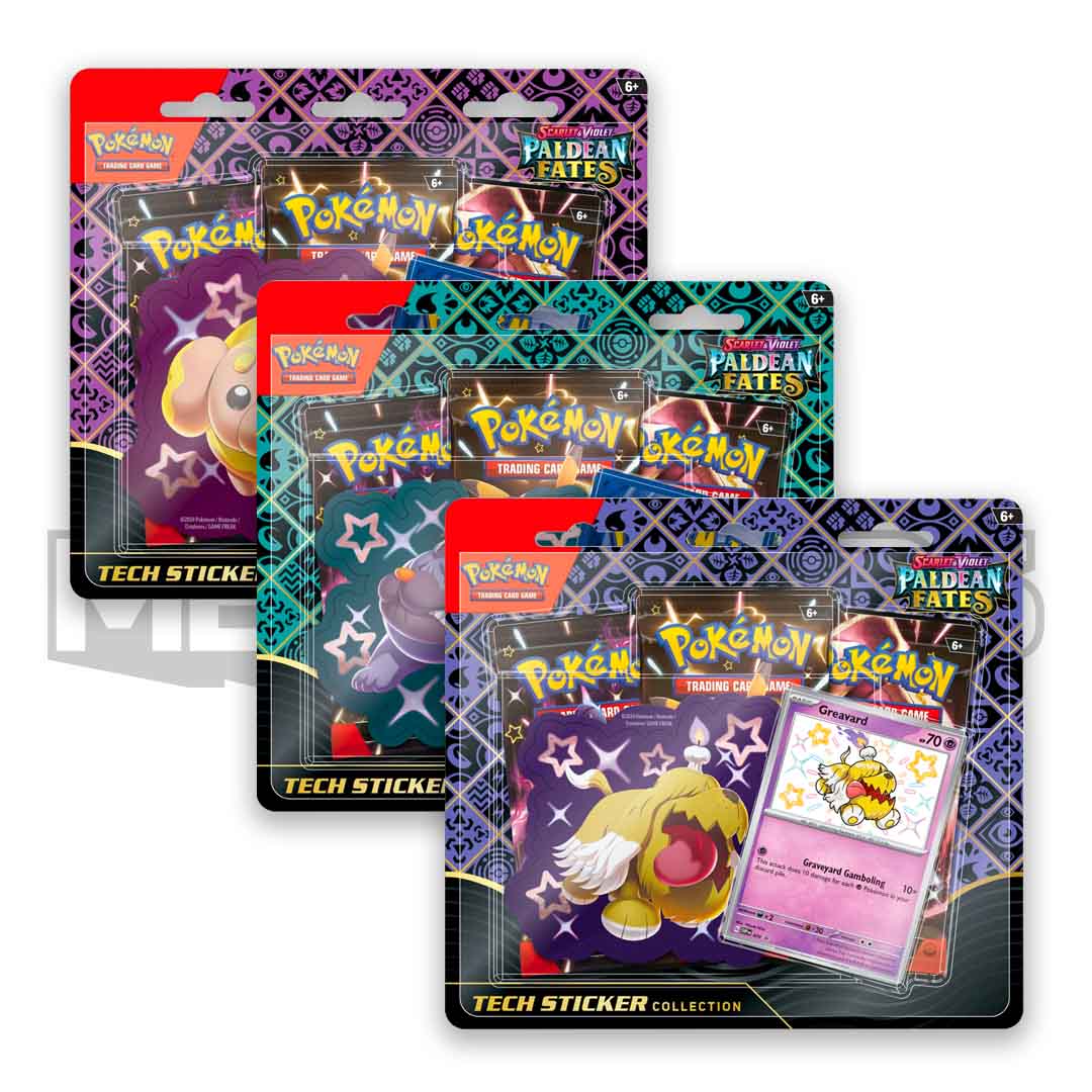 paldean fates tech sticker collection blister packs
