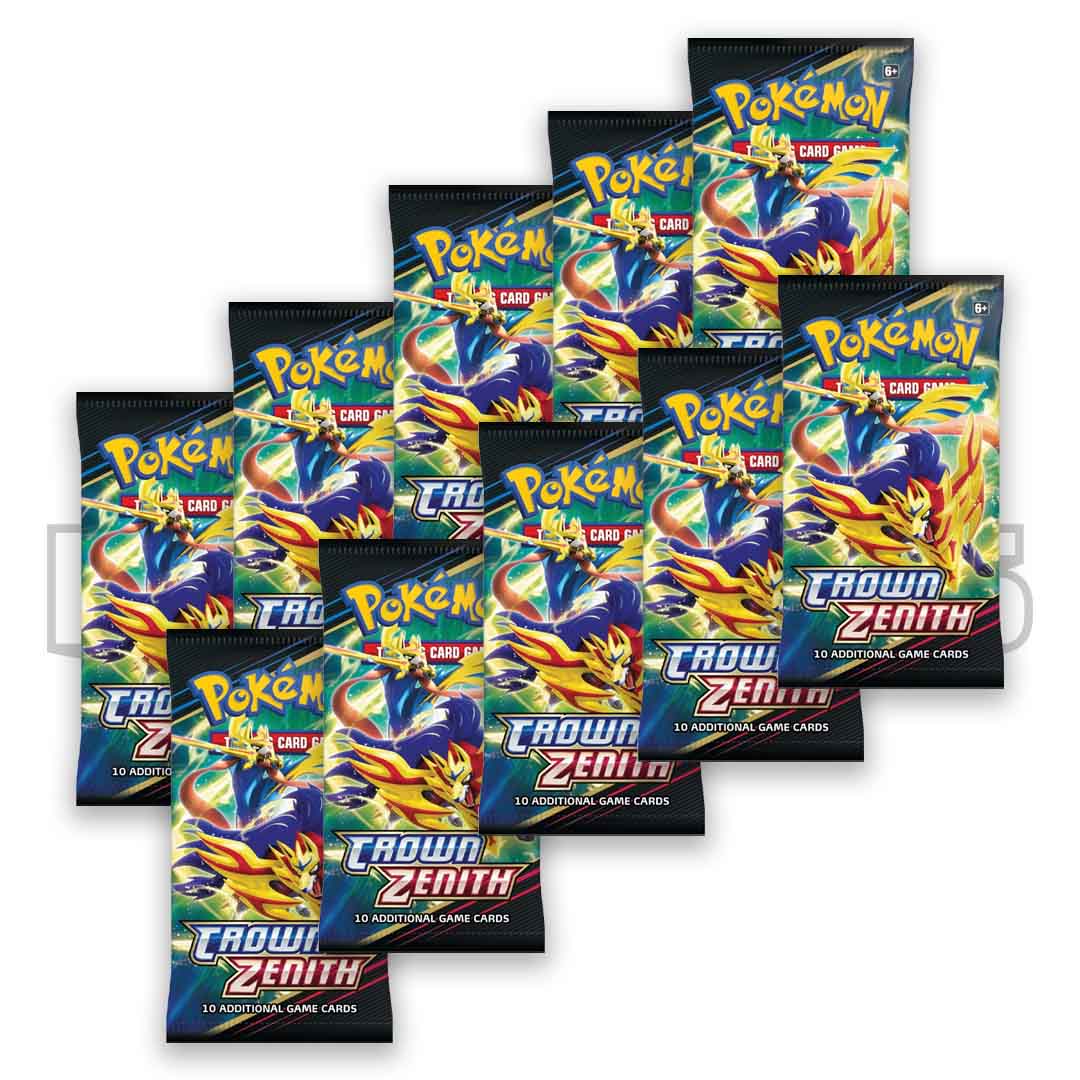 10 crown zenith booster packs pokemon