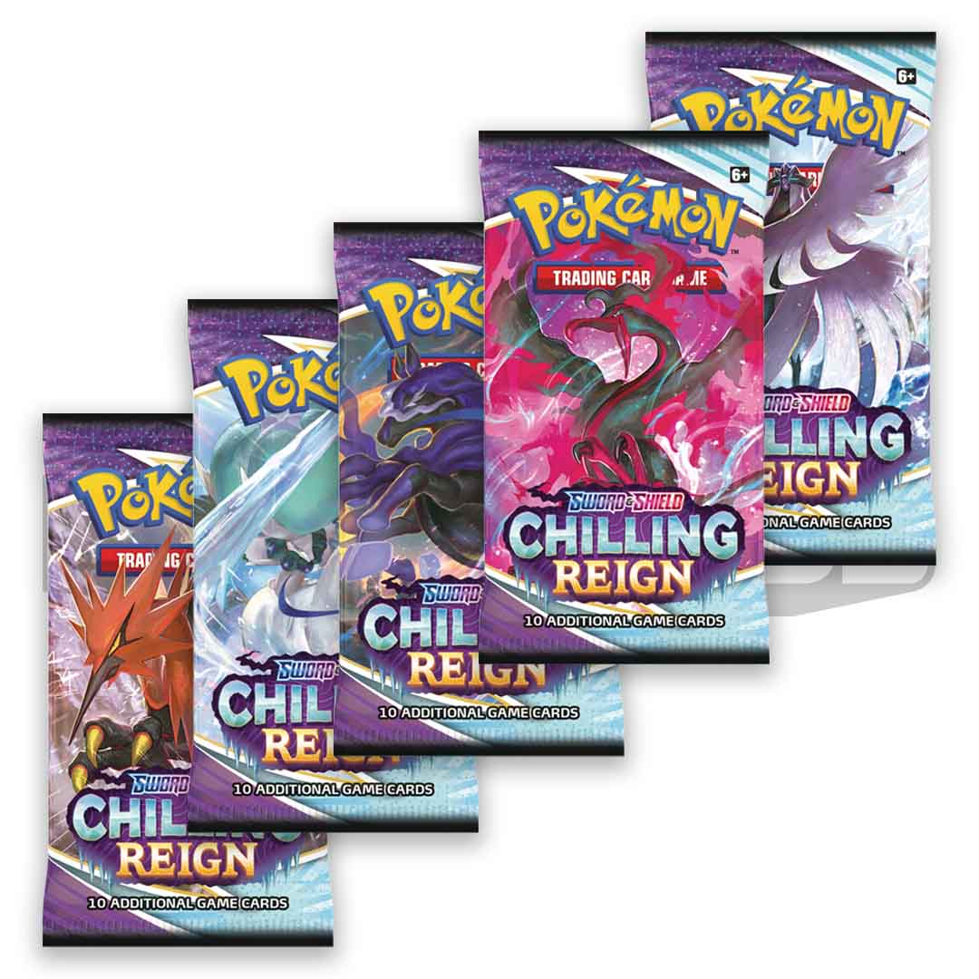 Pokmon TCG: Sword & Shield Chilling Reign Booster Pack (10 Cards) Pokmon TCG: Sword & Shield Chilling Reign Booster Pack (10 Cards)