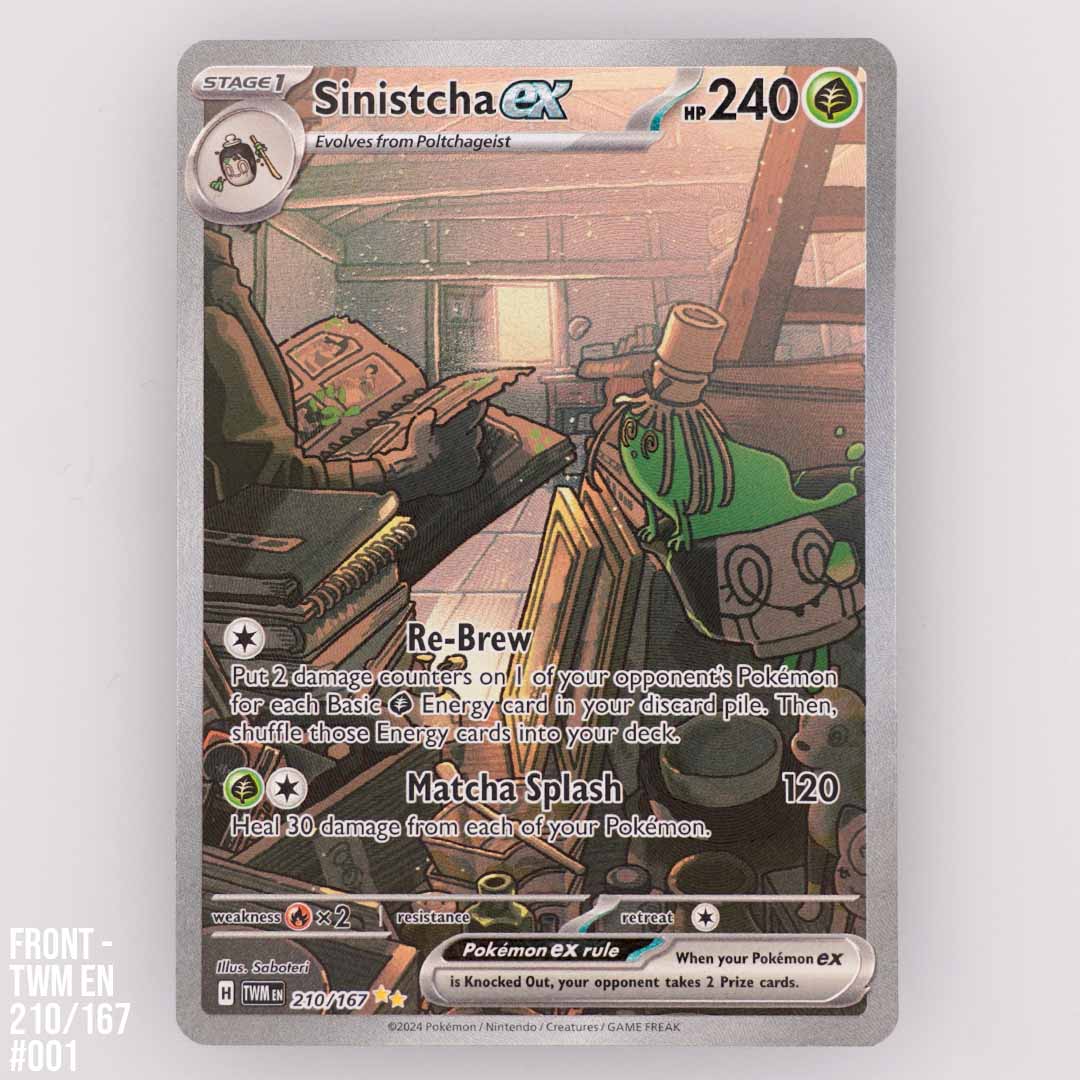 sinistcha pokemon card Sinistcha ex 210/167 Twilight Masquerade (#001)