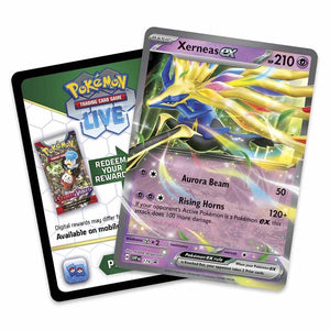Pokemon scarlet and violet azure legends tin Xerneas ex black star promo 179