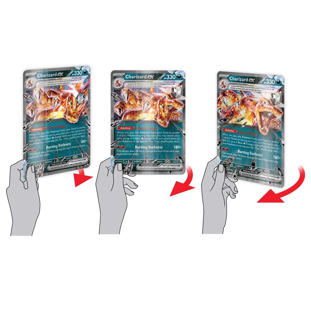 charizard ex special collection box lenticular card