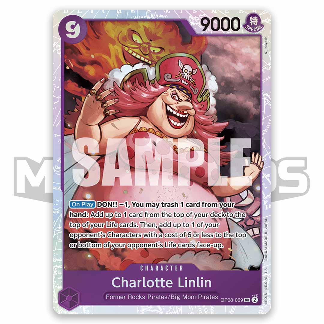 one piece card game charlotte linlin Charlotte Lin Lin OP08-069 Super Rare English One Piece TCG Card: Two