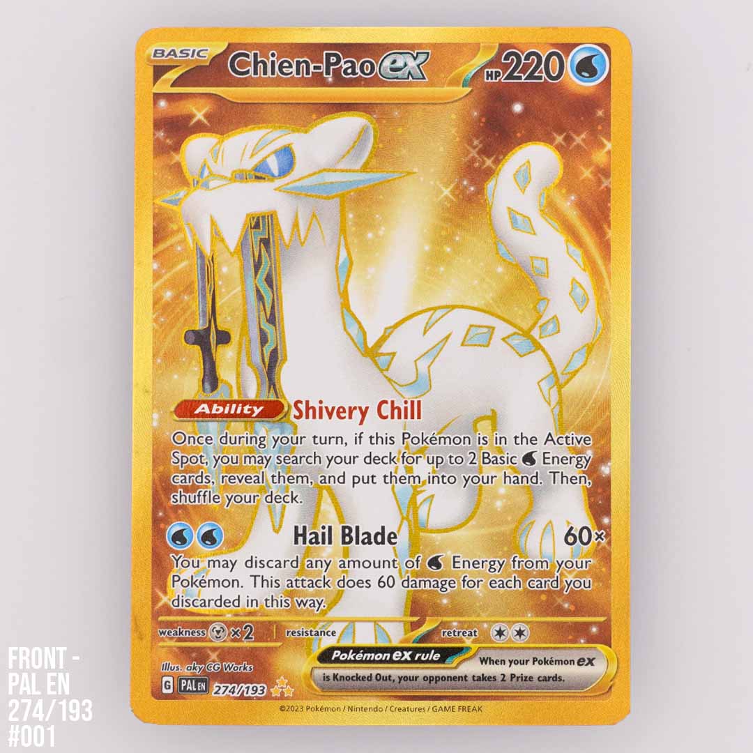 Chien-Pao ex 274/193 Paldea Evolved (#001) Chien-Pao ex 274/193 Paldea Evolved (#001)
