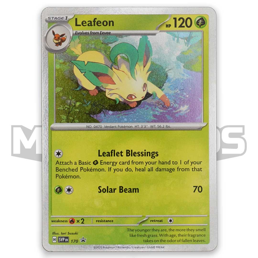 Leafeon 170 Prismatic Evolutions Cosmos Holo Black Star Promo Card Leafeon 170 Prismatic Evolutions Cosmos Holo Black Star Promo Card