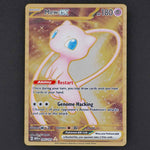 mew ex 205/165 gold metal card