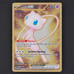 mew ex 205/165 gold metal card