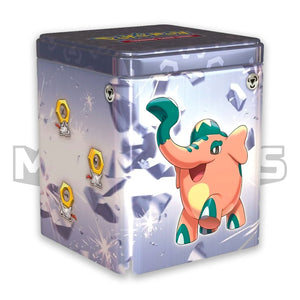 Pokemon 2024 stacking tin metal type Meltan and cufant
