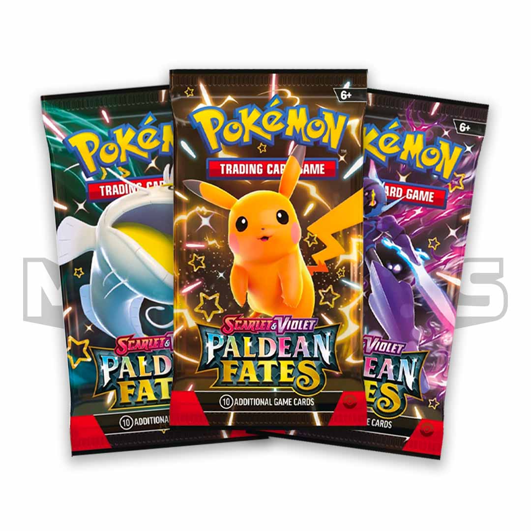 paldean fates tech sticker collection blister booster packs