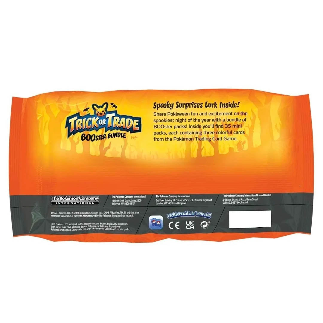 Pokémon TCG: Trick Or Trade Booster Bundle 2024 back