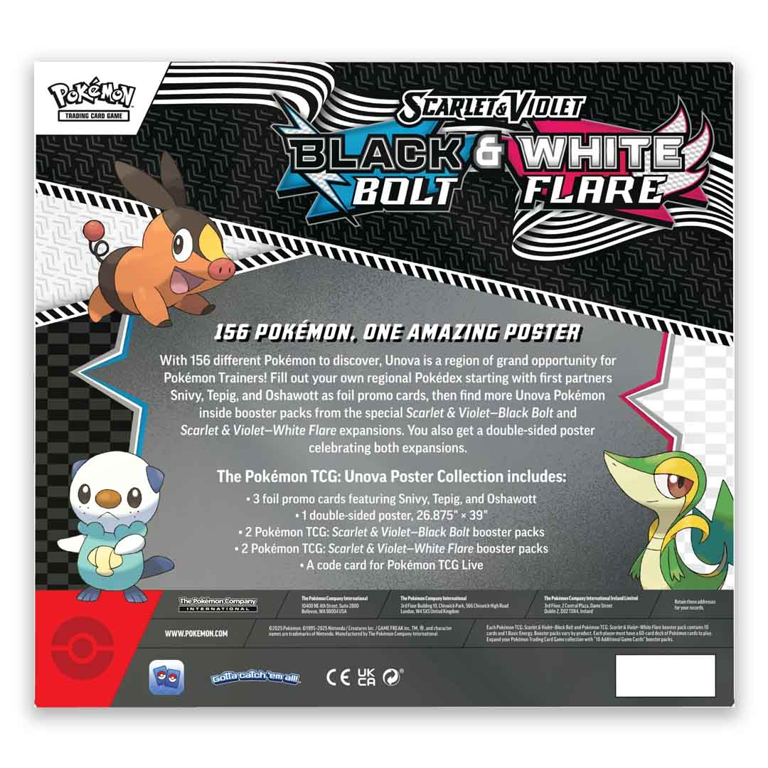 Pokémon TCG: Scarlet & Violet Black Bolt & White Flare Poster Collection 