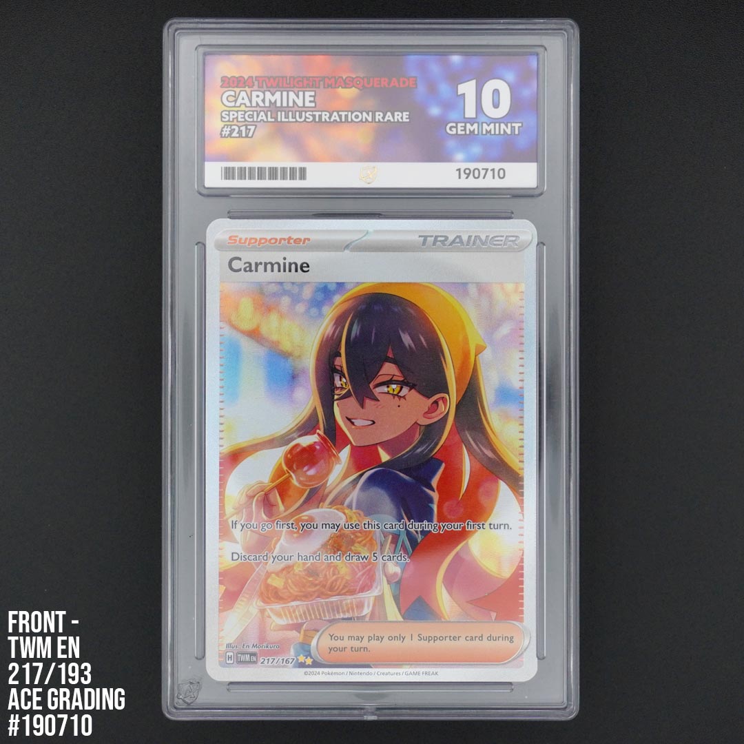 Pokemon special illustration rare Carmine 217/167 Twilight Masquerade Ace Grading Gem Mint 10 #910710