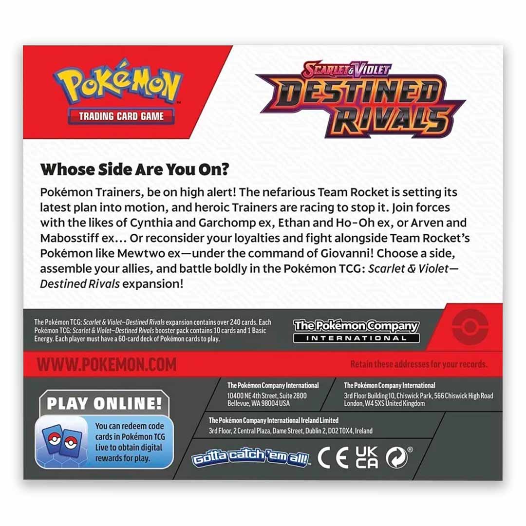 Pokemon tcg destined rivals booster box reverse