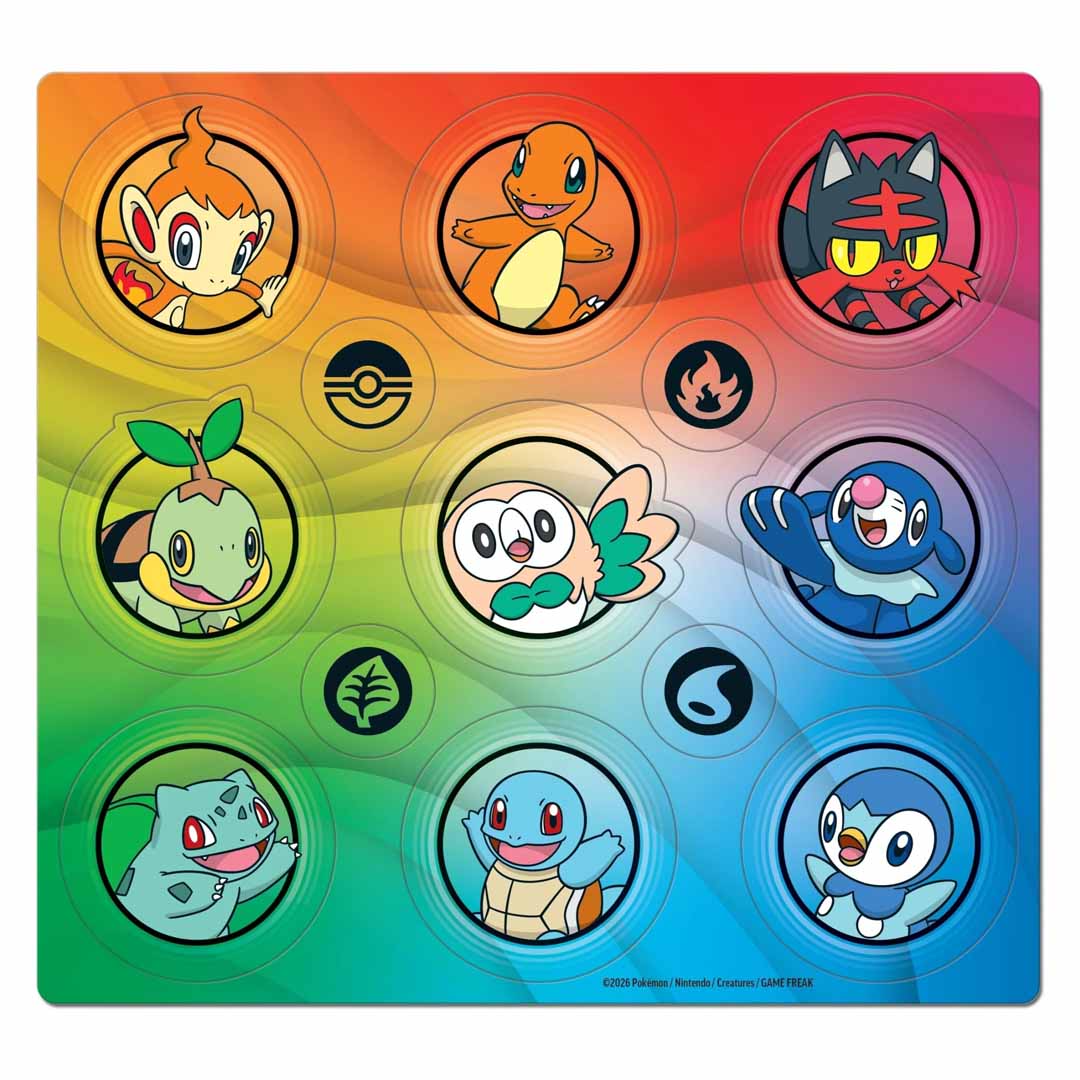 Pokémon TCG: First Partner Illustration Collection - Series 1 sticker sheet