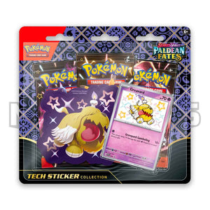 paldean fates tech sticker collection blister packs greavard