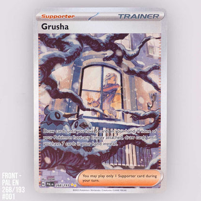 grusha pokemon card value Grusha 268/193 Paldea Evolved SIR (#001)