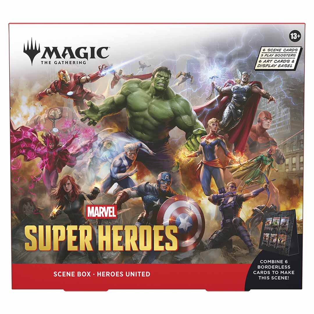 Magic The Gathering - Marvel Super Heroes Scene Box heroes united