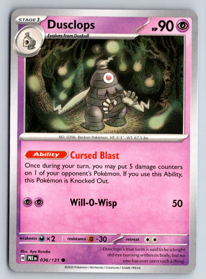 Dusclops 036/131 SV Prismatic Evolutions