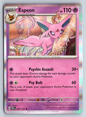 Espeon 033/131 SV Prismatic Evolutions (Holo)
