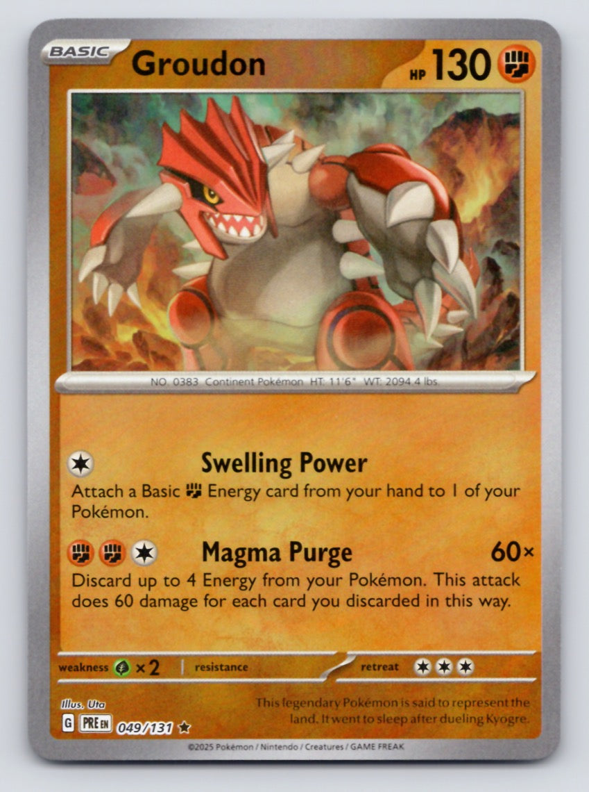 Groudon 049/131 SV Prismatic Evolutions (Pokéball Holo)