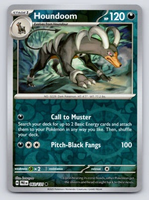 Houndoom 063/131 SV Prismatic Evolutions (Reverse Holo)