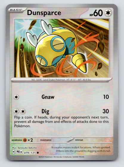 Dunsparce 079/131 SV Prismatic Evolutions (Pokéball Holo)