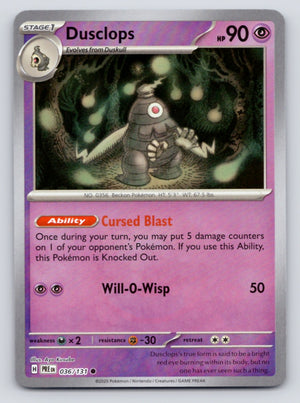 Dusclops 036/131 SV Prismatic Evolutions (Pokéball Holo)