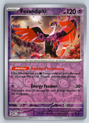 Fezandipiti 045/131 SV Prismatic Evolutions (Reverse Holo)