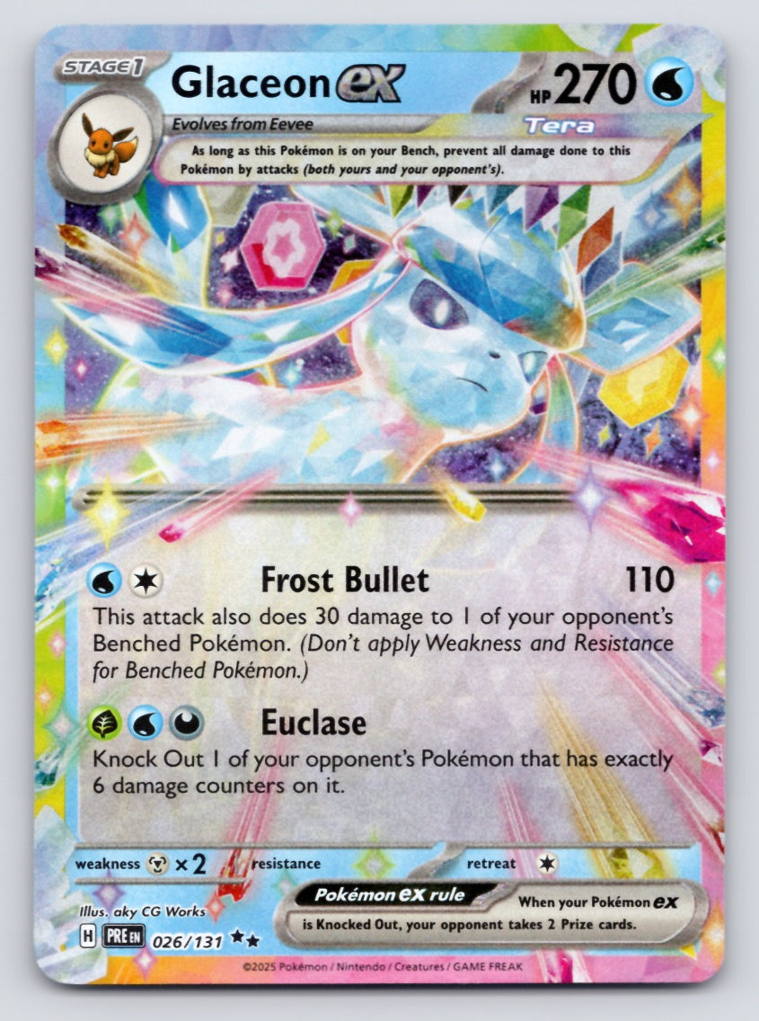 Glaceon ex 026/131 SV Prismatic Evolutions (Double Rare)