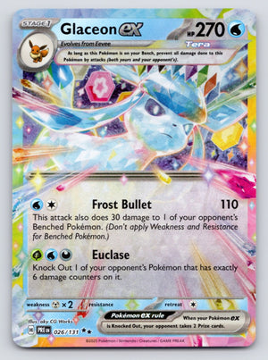 Glaceon ex 026/131 SV Prismatic Evolutions (Double Rare)