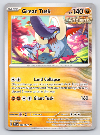 Great Tusk 055/131 SV Prismatic Evolutions (Uncommon)