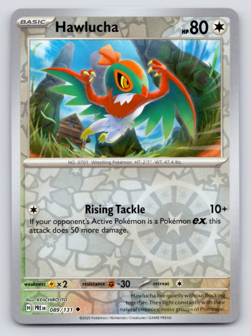 Hawlucha 089/131 SV Prismatic Evolutions (Reverse holo)