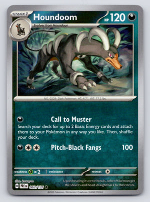 Houndoom 063/131 SV Prismatic Evolutions (Pokéball Holo)