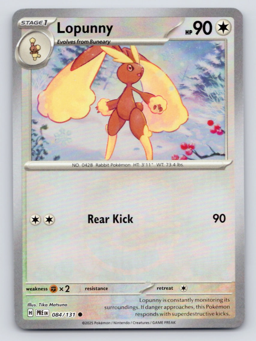 Lopunny 084/131 SV Prismatic Evolutions (Pokéball Holo)