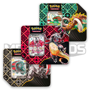 Pokémon TCG: Paldean Fates Large Booster Tin Bundle (3 Tins)