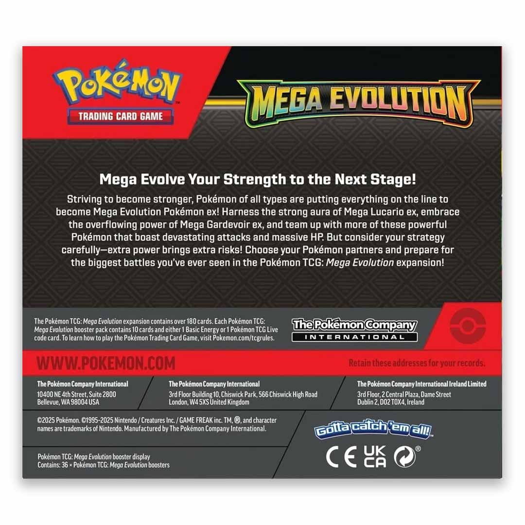 Pokémon TCG: Mega Evolution - Booster Box reverse