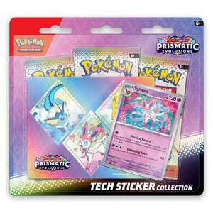 Pokemon prismatic evolutions tech sticker blister pack sylveon