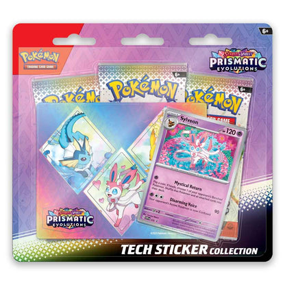 Pokemon prismatic evolutions tech sticker blister pack sylveon