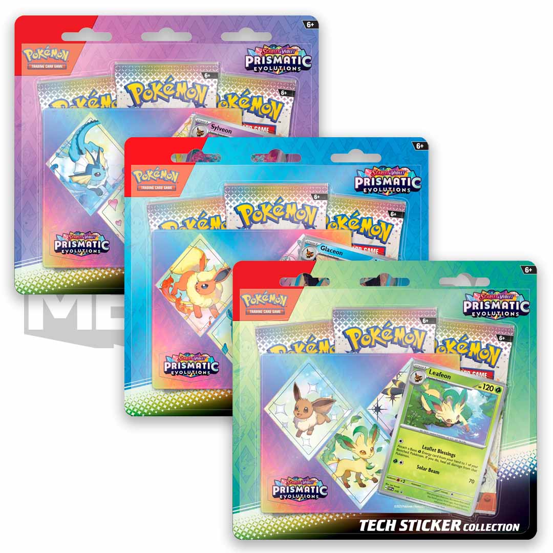 Pokémon TCG: Prismatic Evolutions Tech Sticker Collection Bundle