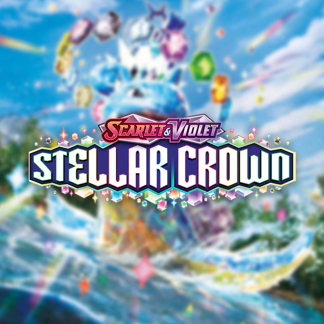 Pokemon scarlet and violet stellar crown logo banner