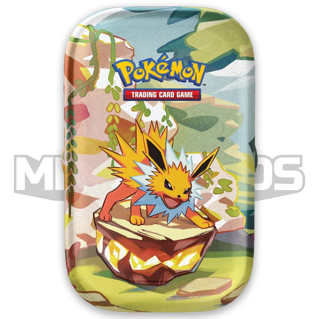 Pokemon scarlet and violet prismatic evolutions mini tins Jolteon tin