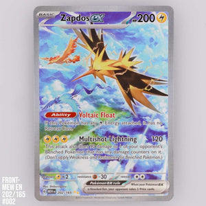 Zapdos ex 202/165 Pokémon 151 SIR