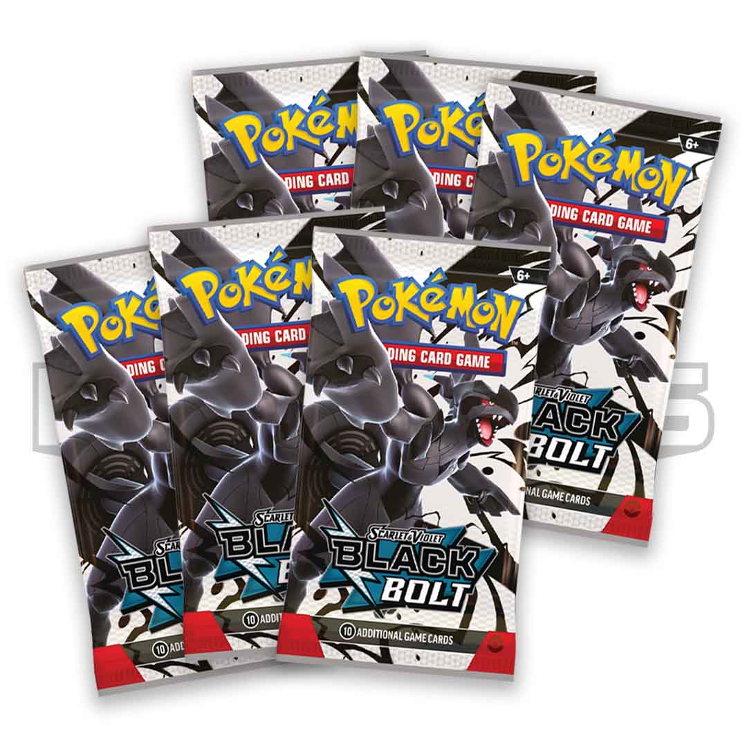Pokémon TCG: Scarlet & Violet Black Bolt - Booster Bundle (6 Packs)