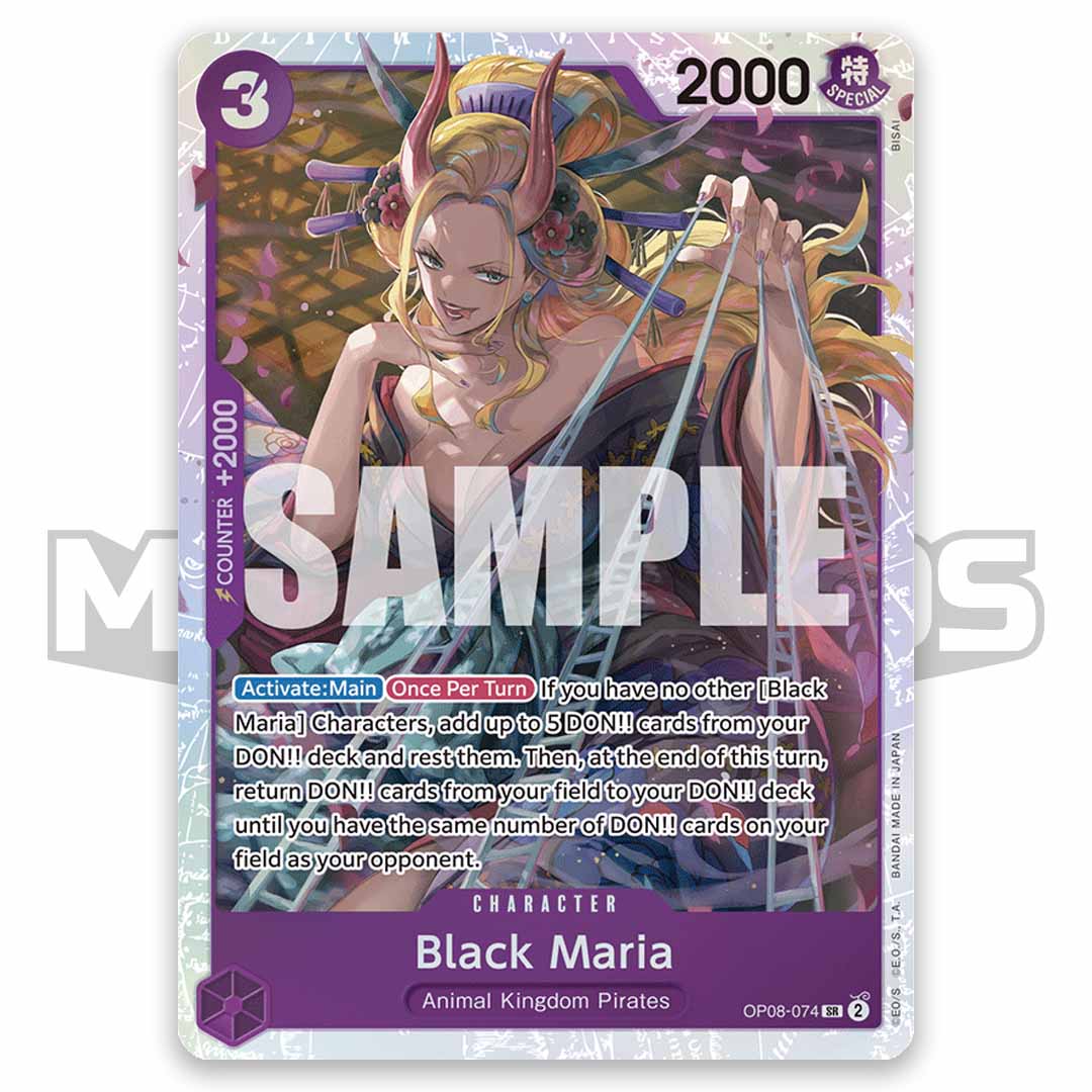 Black Maria OP08-074 Super Rare English One Piece TCG Card: Two Legends