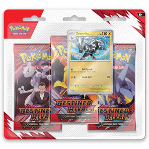 Pokemon destined rivals Zebstrika 3 pack blister 