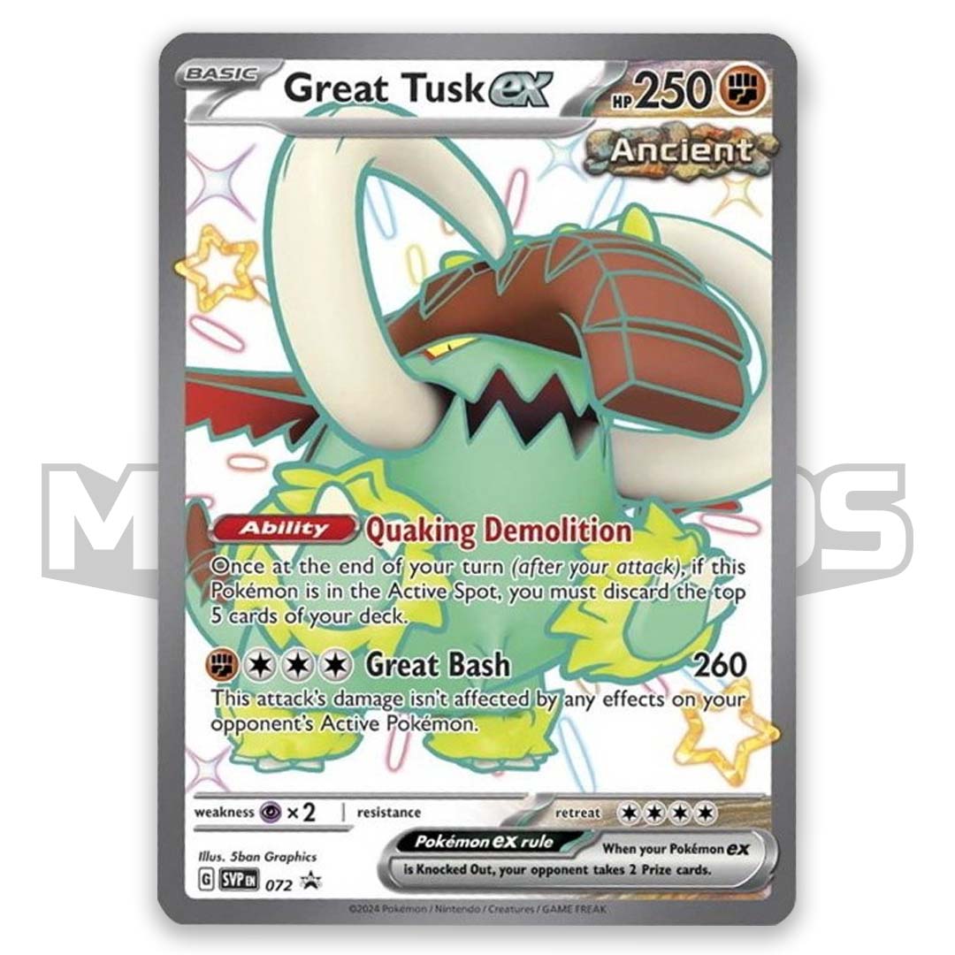 Great Tusk ex 072 SV Black Star Promo