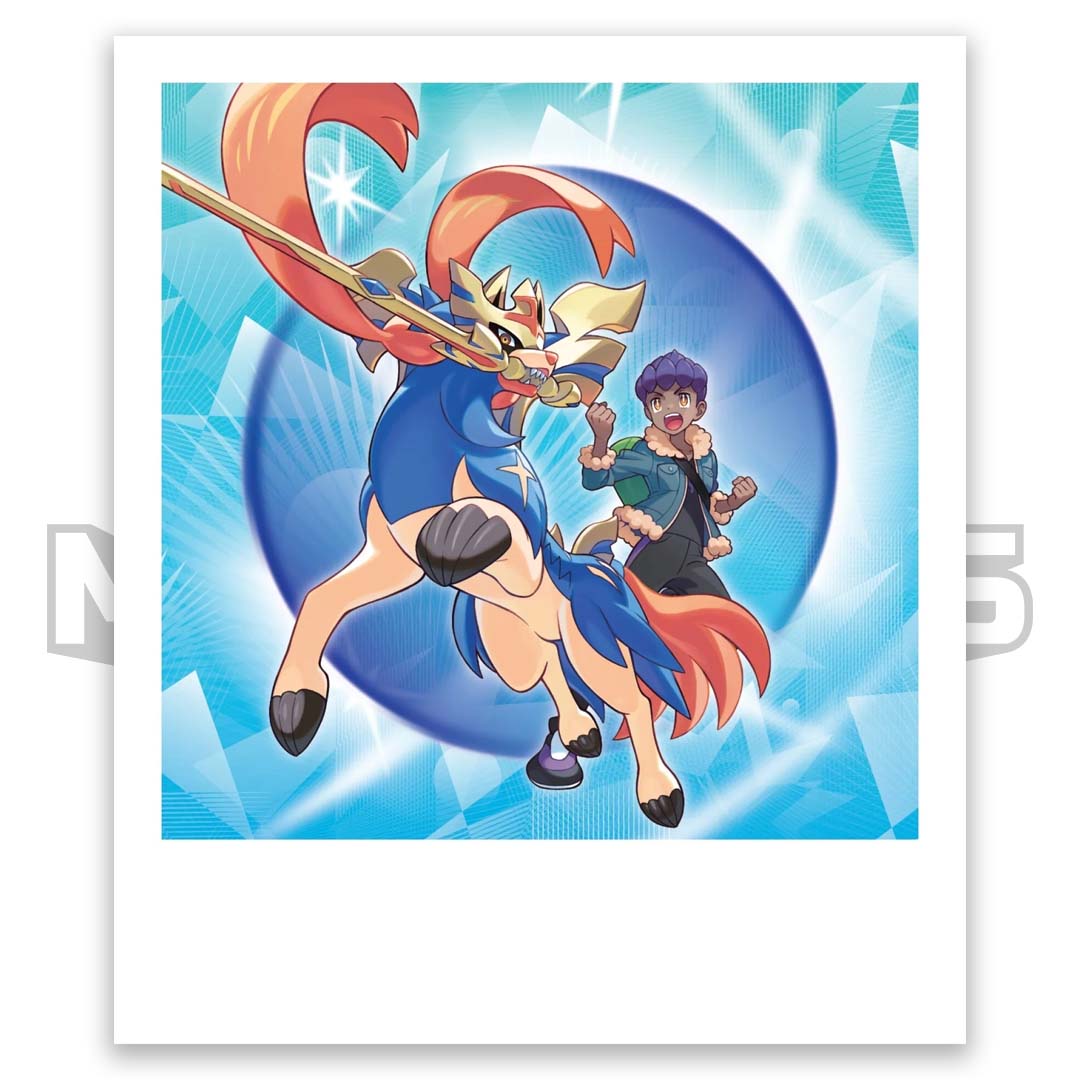 pokemon journey together hops zacian ex photo sticker